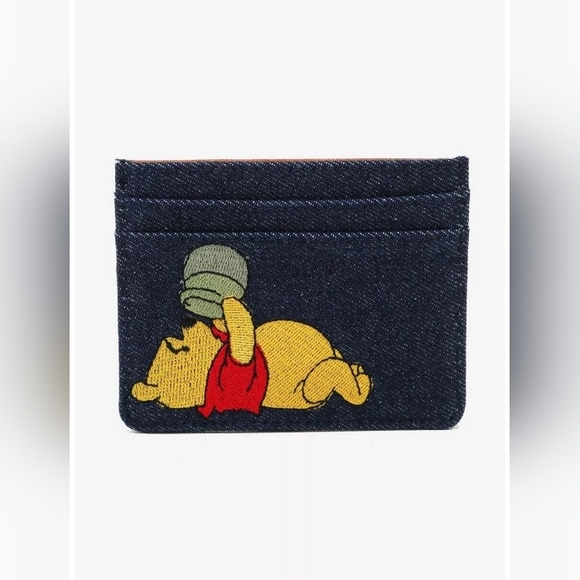 Disney Her Universe Denim Winnie the Pooh Card Holder Wallet - Picture 1 of 6